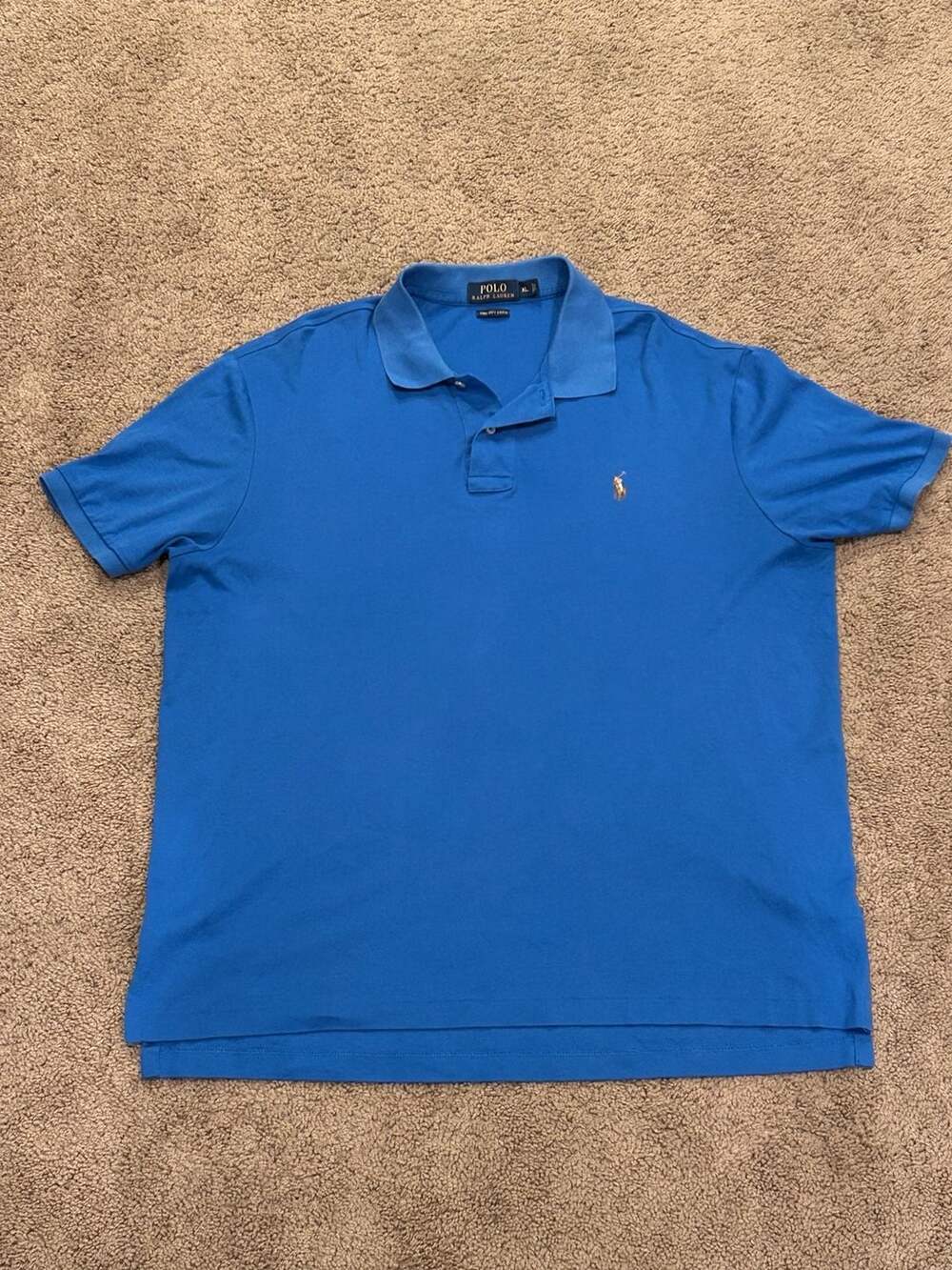 Polo Ralph Lauren Pima Soft Touch Polo Size XL Blue Short Sleeve